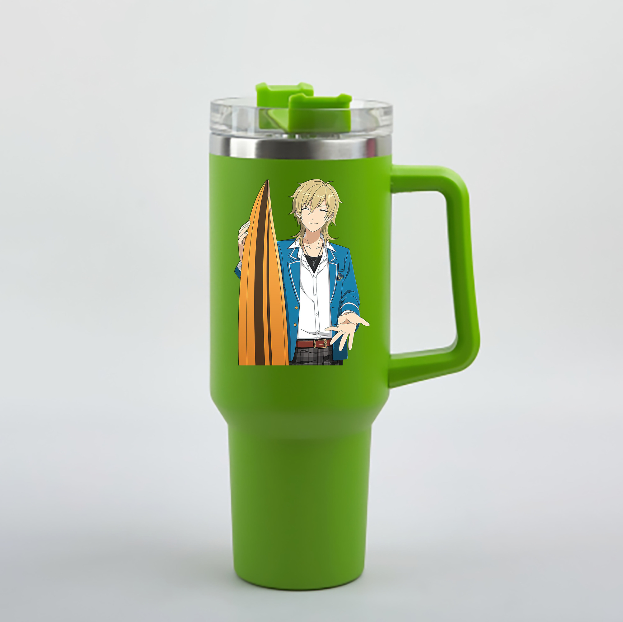 （画像用） あんさんぶるスターズ! Ensemble Stars 1200mL車用タンブラー - クリスタルステッカー（プラスチックストロー付き）